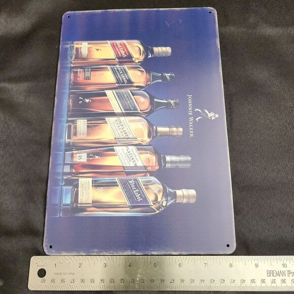 Johnnie Walker Metal Pub Bar Poster - Picture 2 of 4